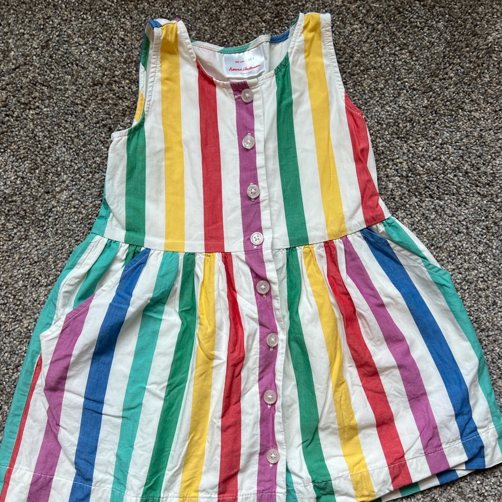 Hanna Andersson Girls Striped Dress